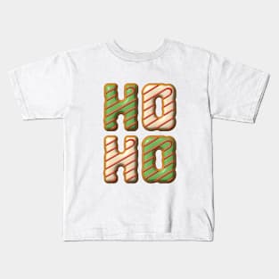 Hoho Christmas Cookies Lettering Kids T-Shirt